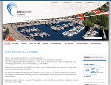 Tablet Screenshot of bootscharter-malow.de